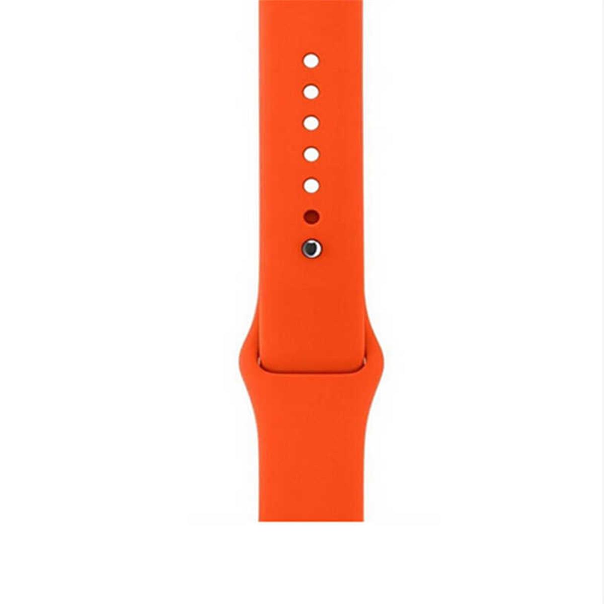 Силиконовые ремешки для смарт часов. Эппл вотч с оранжевым ремешком. Ремешок для Apple watch 42/44 мм оранжевый. Ремешок на АПЛ вотч силиконовый. Силиконовый ремешок для Apple watch.