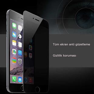 Apple iPhone 7 Zore 5D Privacy Cam Ekran Koruyucu