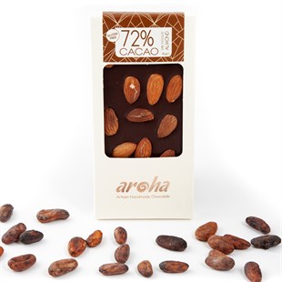 Aroha Bademli Bitter Çikolata %72 Kakao 110 gr.