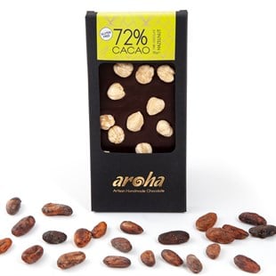 Aroha Fındıklı Bitter Çikolata – %72 Kakao