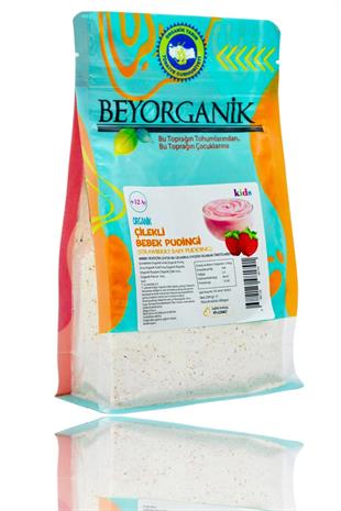 Organik Çilekli Bebek Pudingi 200gr