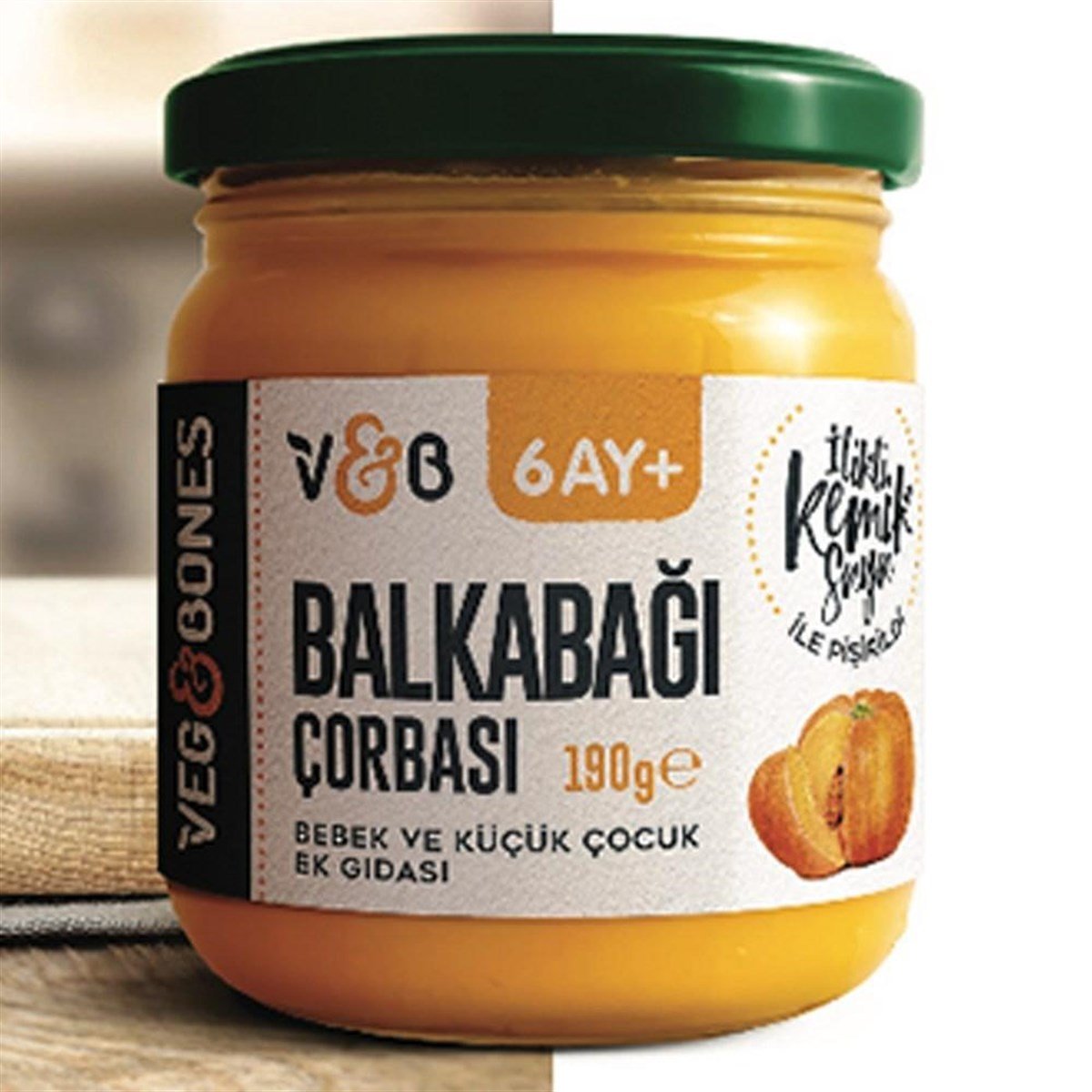 Veg&bones İlikli Kemik Suyu Balkabağı Çorbası 190 gr