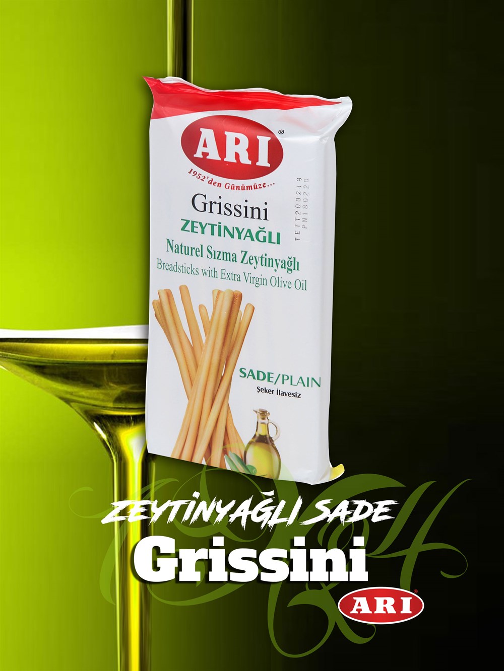 ARI GRISSINI Z.YAĞLI SADE 100 GR