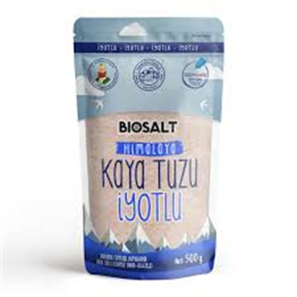 BİOSALT HİMALAYA İYOTLU TUZ 500GR