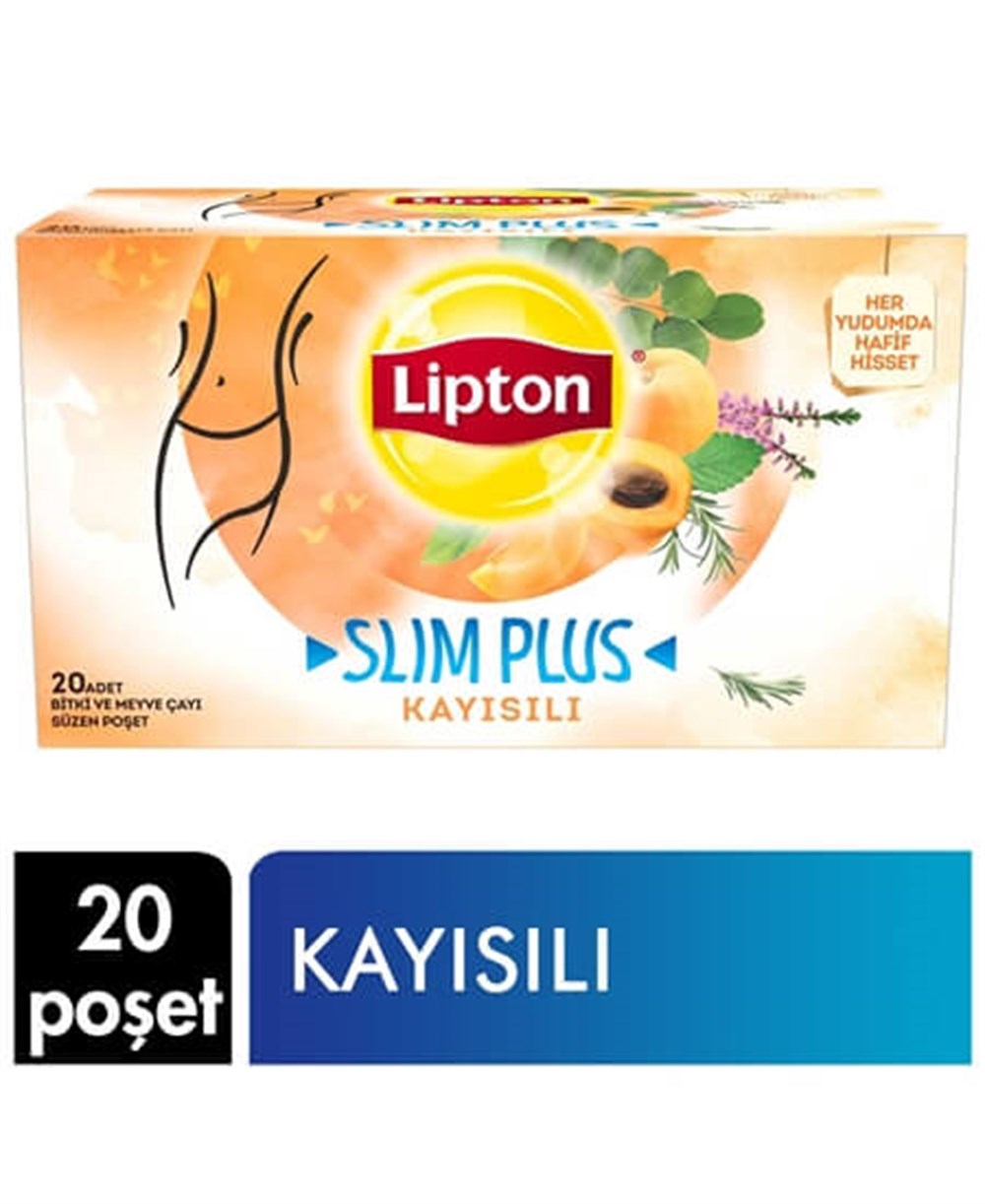 LİPTON SLİM PLUS KAYISILI ÇAY 20Lİ 