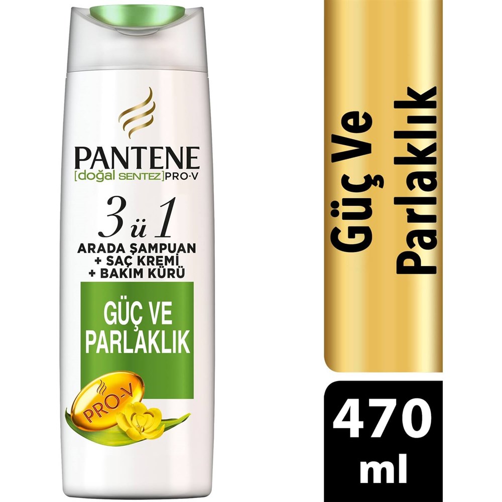 PANTENE ŞAMP.GÜÇ PARLAK 3 Ü 1 ARADA 470ML