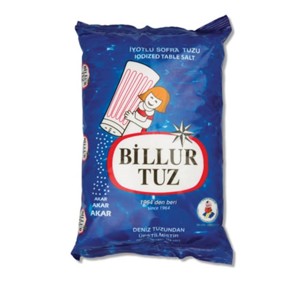 BİLLUR TUZ IYOTLU POŞET 750 GR