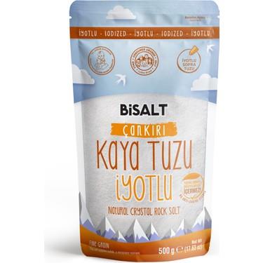 BİOSALT ÇANKIRI KAYA TUZU İYOTLU 500GR