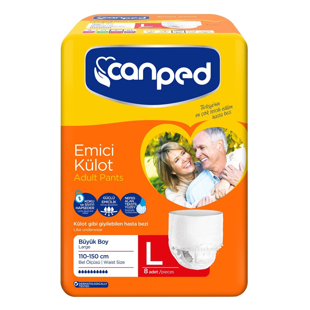 CANPED EMİCİ KÜLOT BÜYÜK 8 Lİ