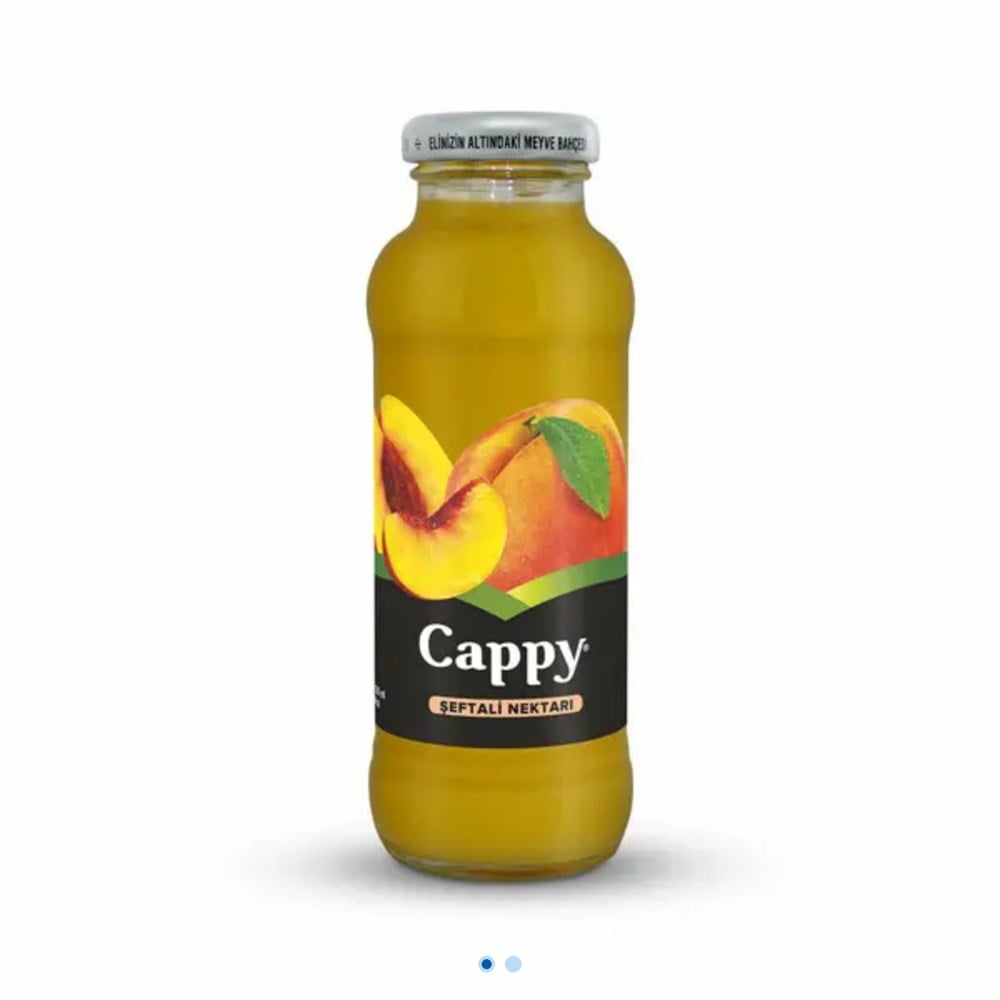 CAPPY ŞEFTALİ SUYU CAM 250ML
