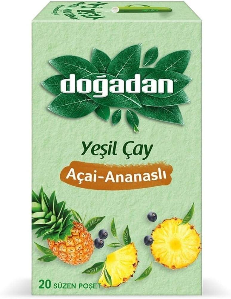 DOĞADAN YEŞİL ÇAY AÇAİ ANANASLI 20 POŞET