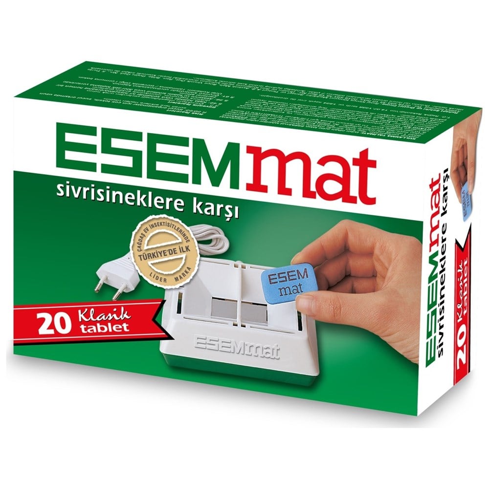 ESEMMAT SİVRİSİNEK KOV.TABLET  20AD.