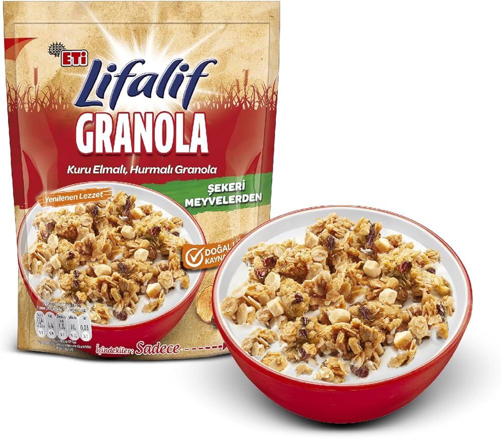ETİ LİFALİF GRANOLA KURU ELMA HURMA 200GR