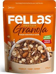 FELLAS PROTEİN GRANOLA KARIŞ.K.YEMİŞ KAKAO 270GR