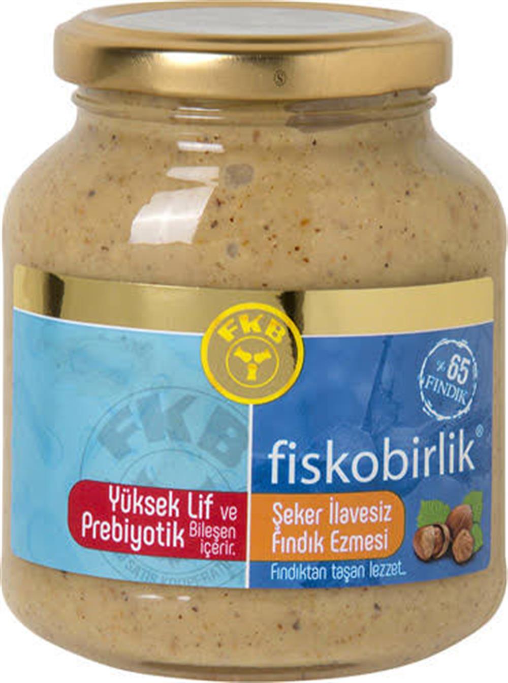 FİSKOBİRLİK ŞEKERSİZ FINDIK EZMESİ 300GR
