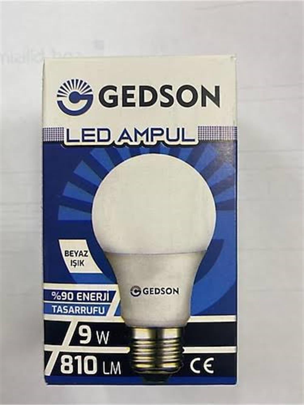 GEDSON BEYAZ LED AMPÜL 9WT