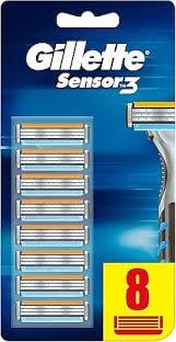 GİLLETTE SENSOR 3 PLUS 8 YED.BIÇAK