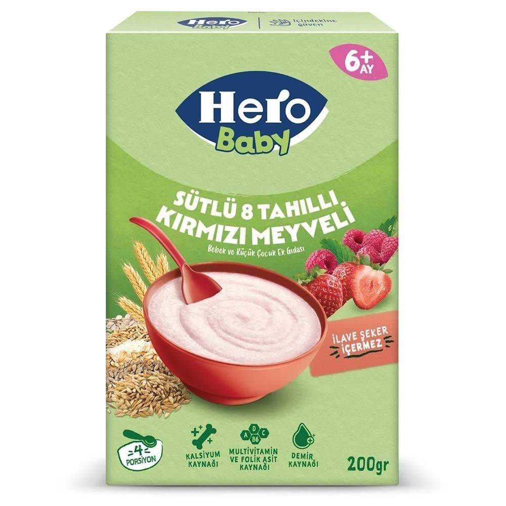 HERO BABY MAMA 8 TAH.SÜT.MEYVE 200GR