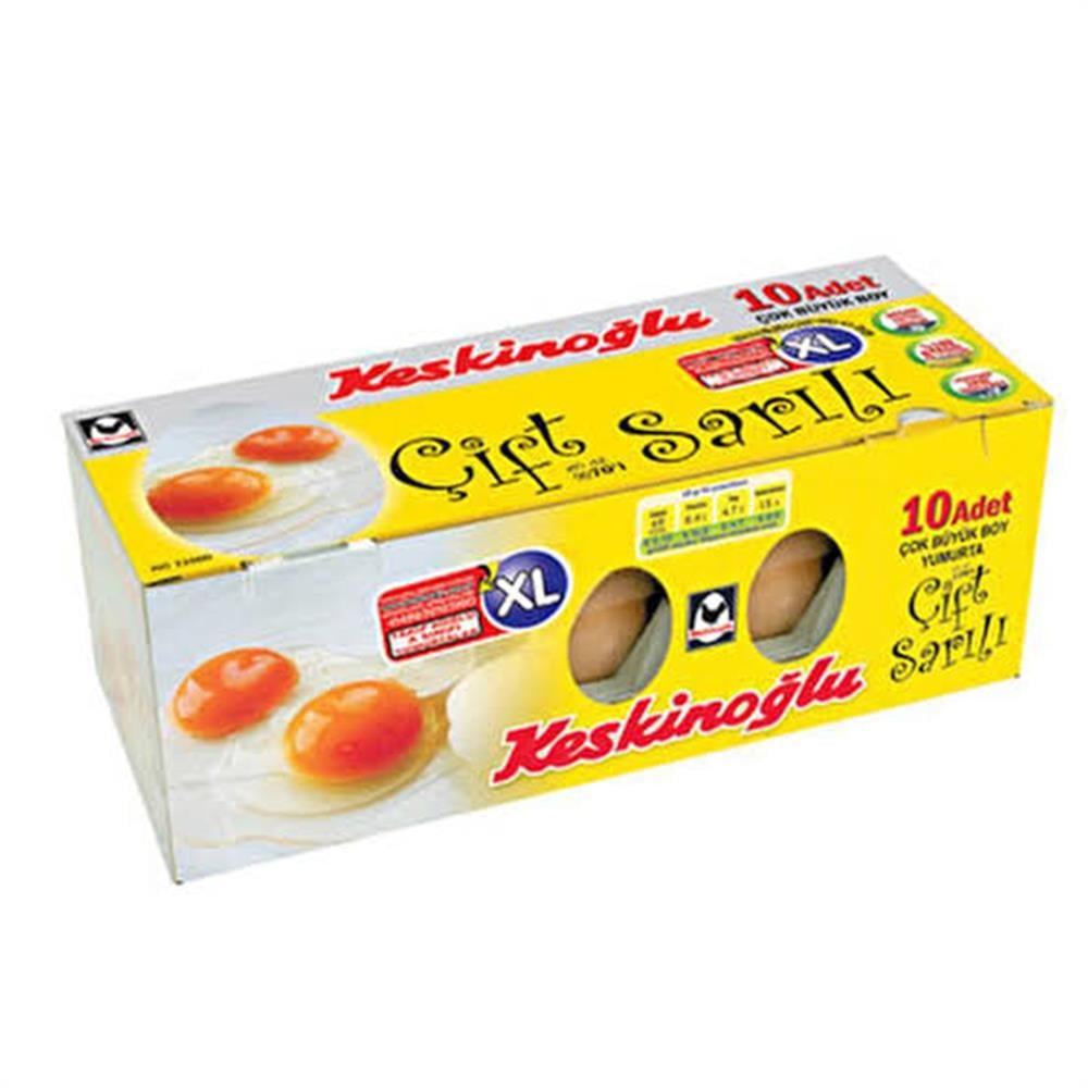 KESKİNOĞLU ÇİFT SARILI 10LU YUMURTA