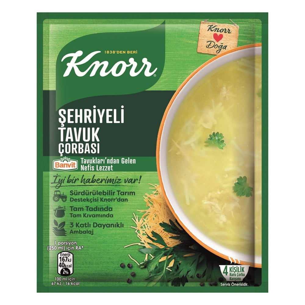 KNORR H.ÇORBA ŞEHRİYELİ TAVUK 51GR