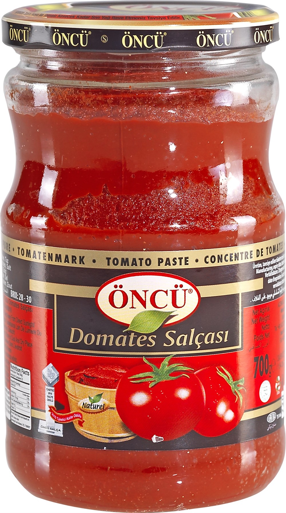 ÖNCÜ DOMATES SALCASI CAM 700 GR