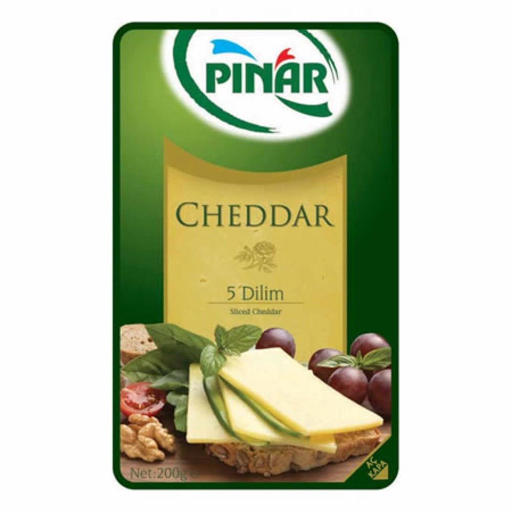 PINAR CHEDDAR DILIMLI 200GR