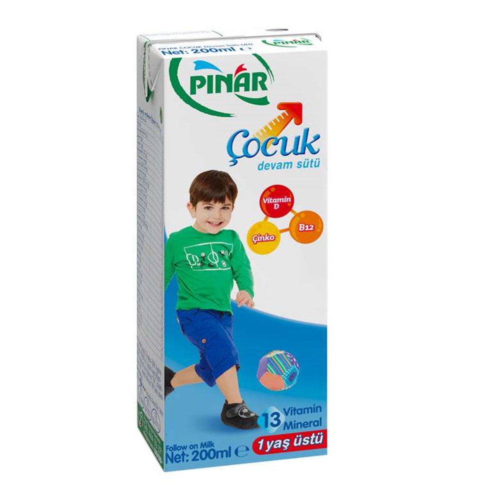 PINAR ÇOCUK DEVAM SÜTÜ 200 ML.