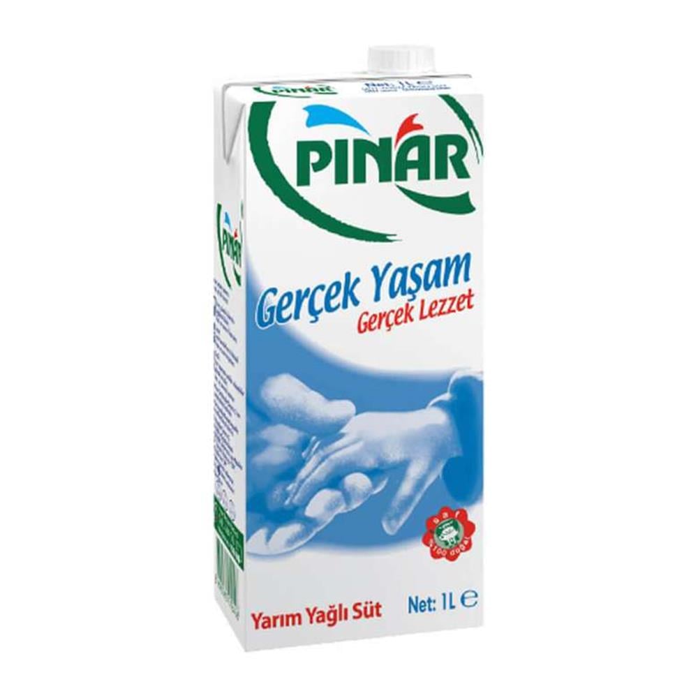 PINAR SÜT YARIM YAĞLI 1LT