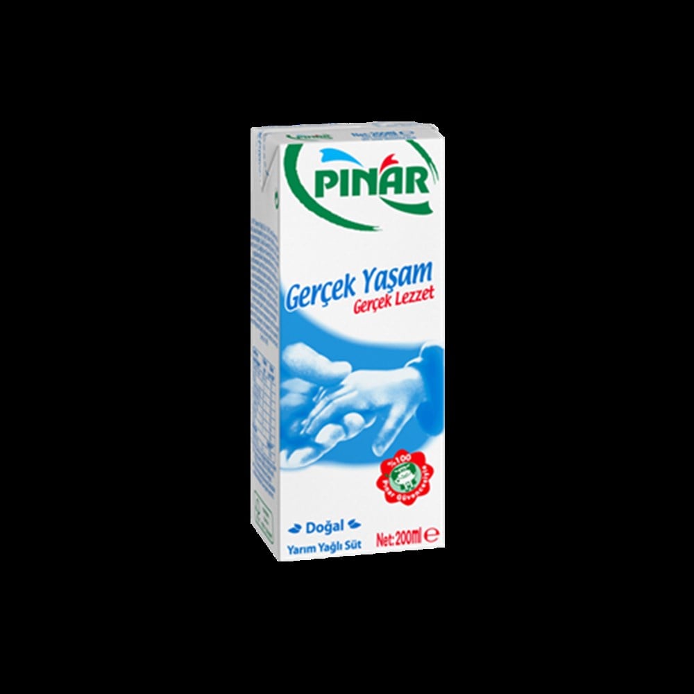PINAR SÜT YARIM YAĞLI 200 ML.