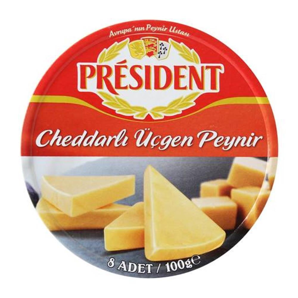 PRESİDENT ÜÇGEN PEYN.CHEDDARLI 100GR