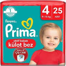 PRİMA KÜLOT BEBEK BEZİ NO:4 25 Lİ
