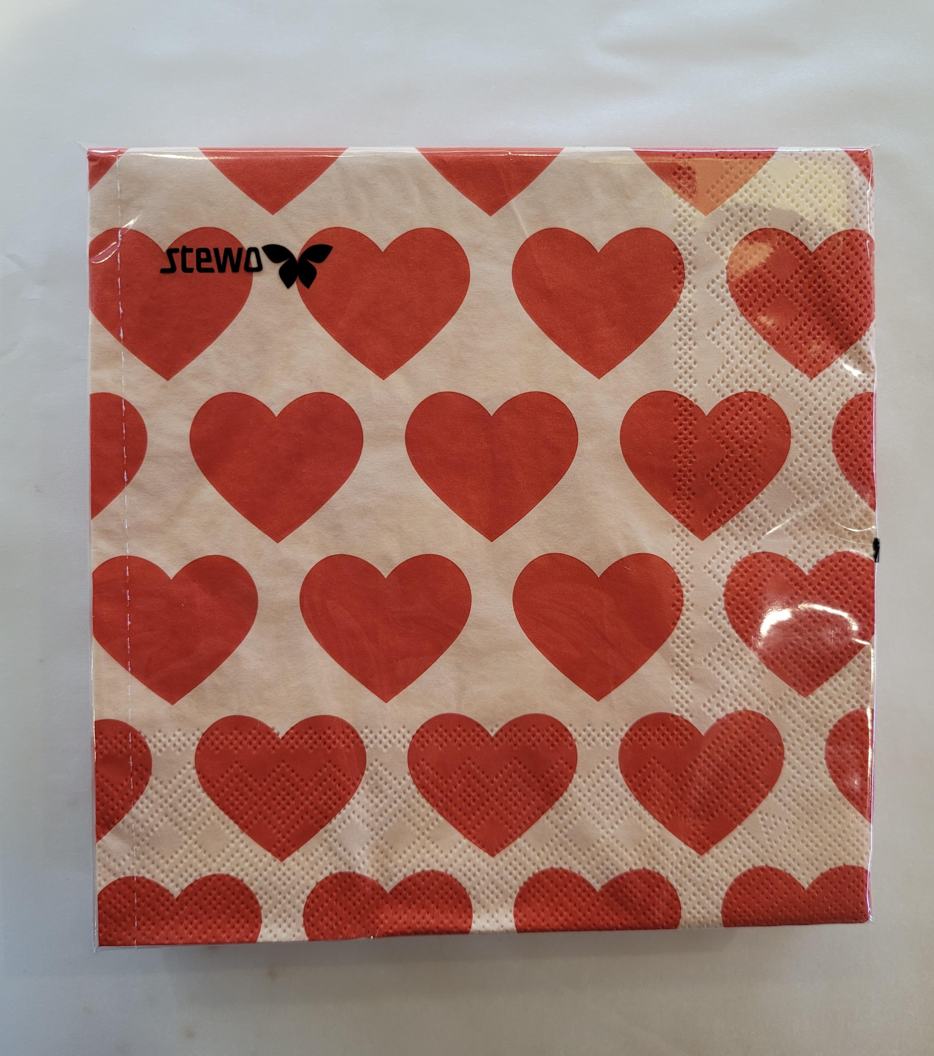 STEWO PEÇETE KIRMIZI KALP 33x33CM
