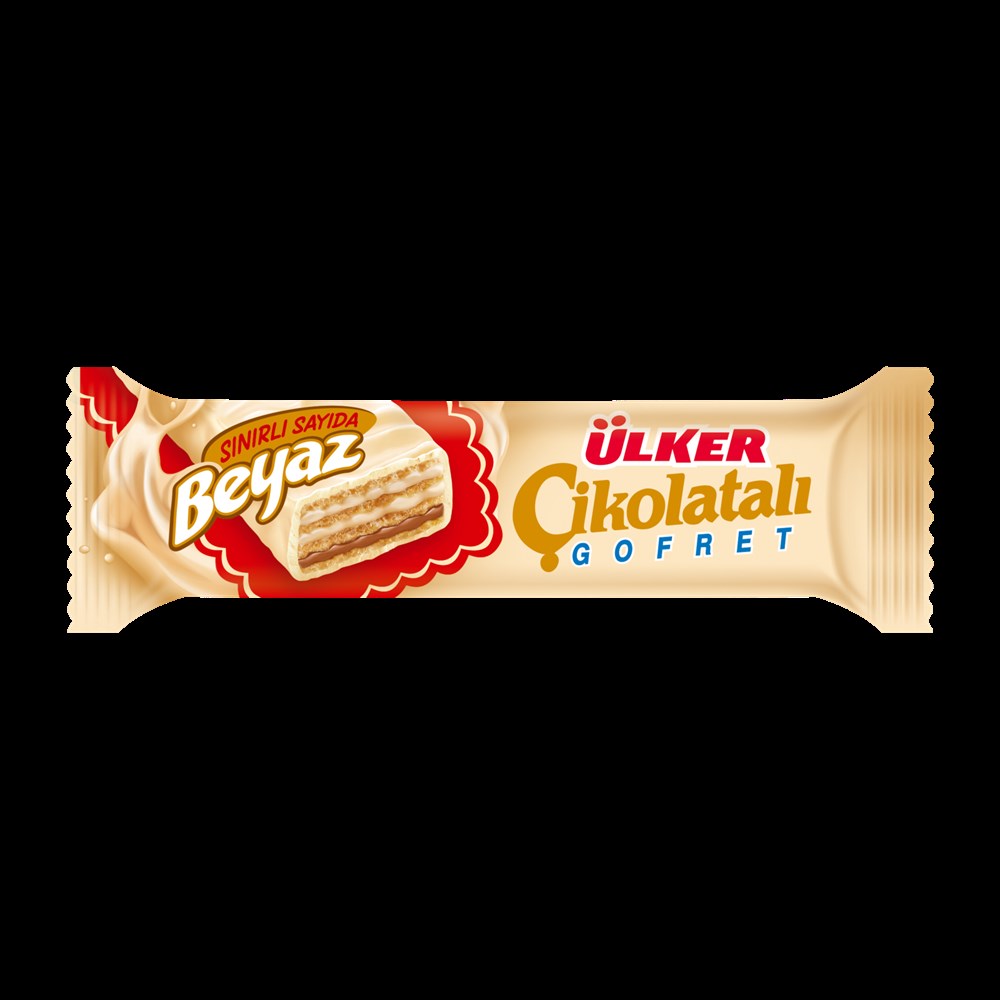 ÜLKER ÇİKOLATALI BEYAZ GOFRET 39GR