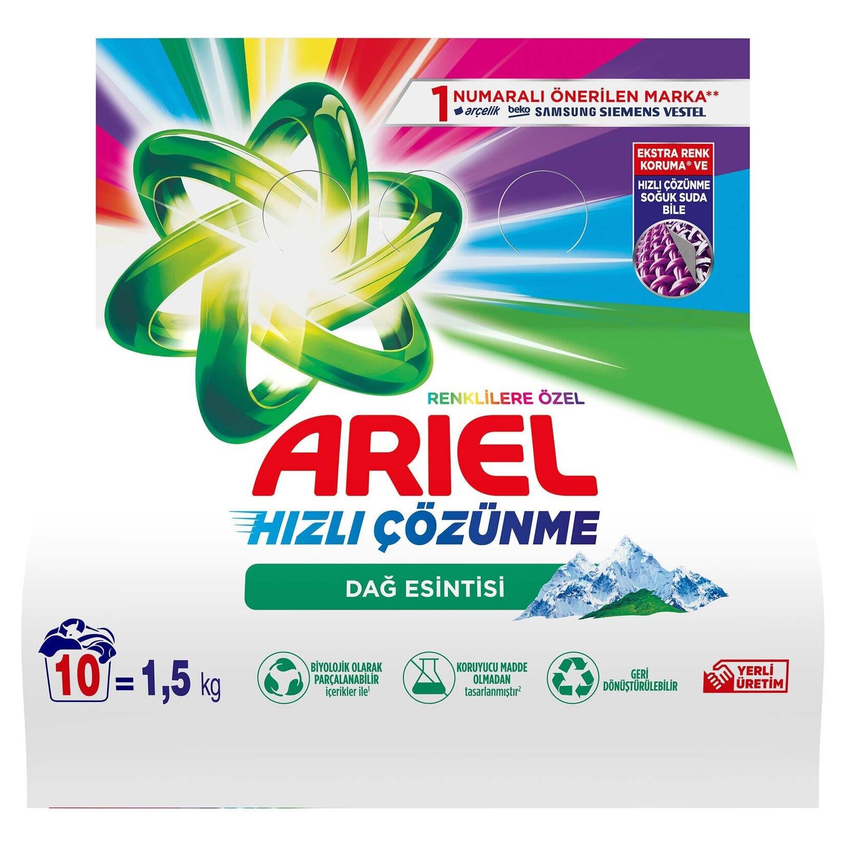 ARIEL MATİK PARLAK RENKL.1,5KG