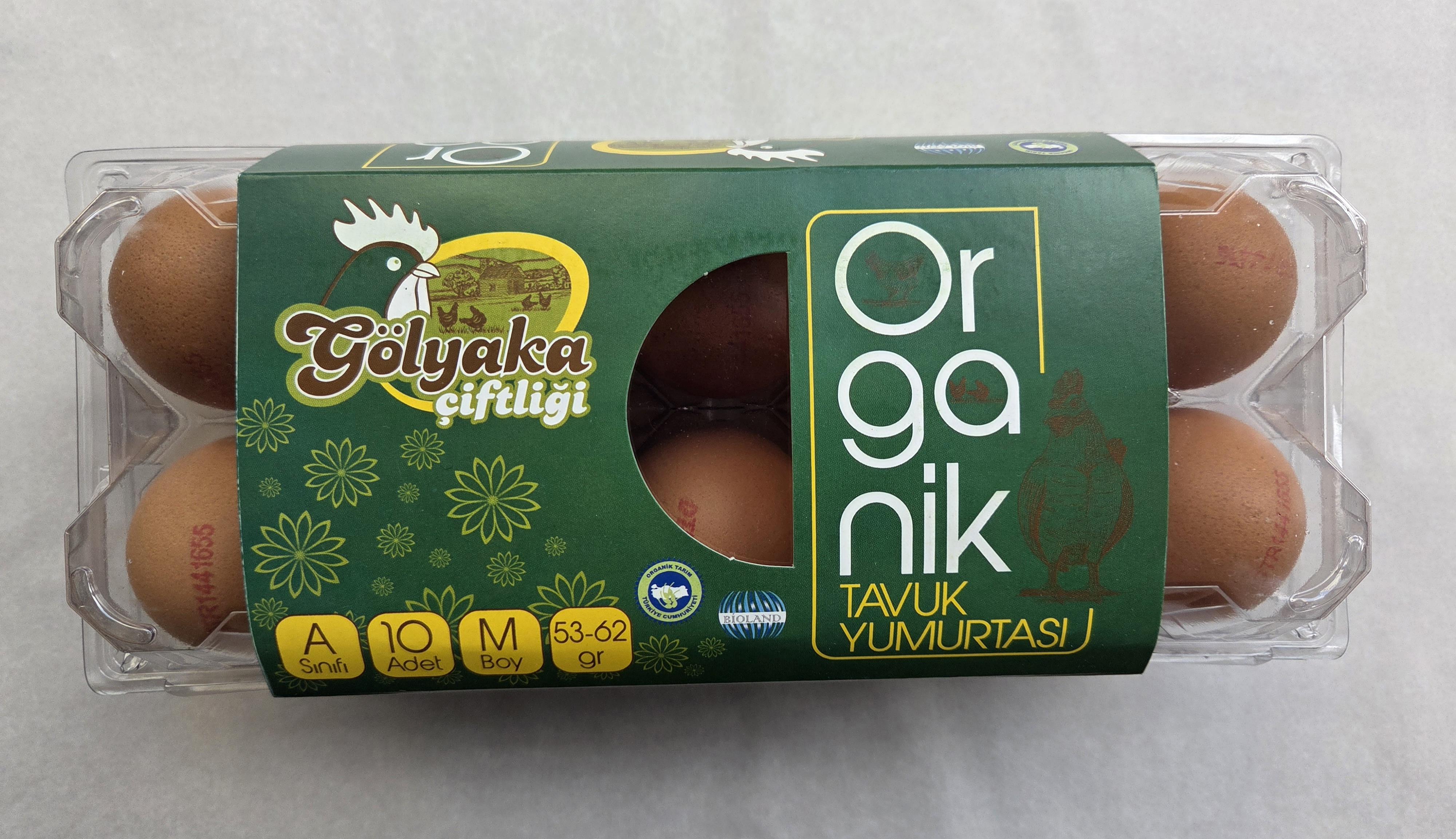 GÖLYAKA ÇİFT.ORGANİK YUMURTA 10'LU