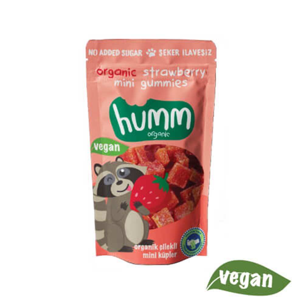 HUMM ORG.ÇİLEKLİ MİNİ KÜPLER 30GR