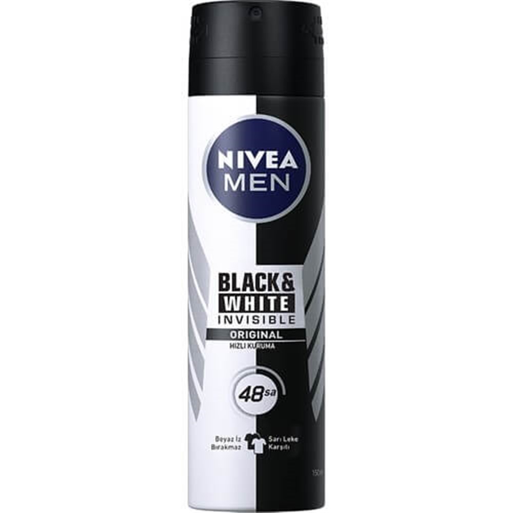 NIVEA MEN DEO. INV.BLACK ORIG. 150ML