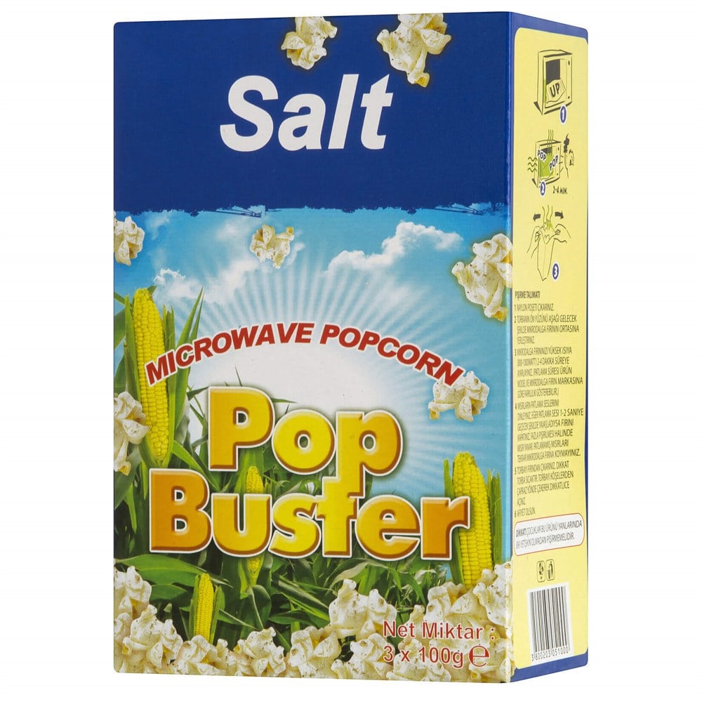 POP BUSTER MİKRODALGA MISIR 3LÜ 300GR