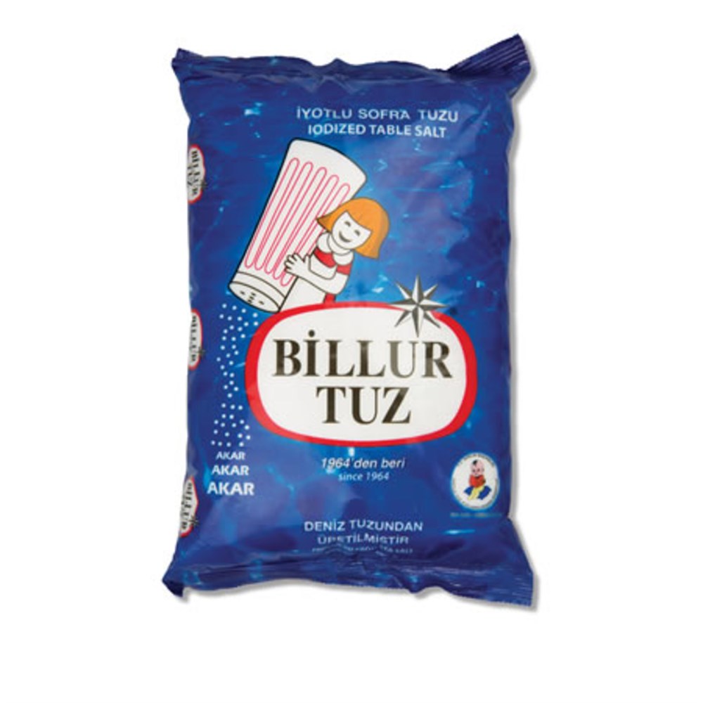 BİLLUR TUZ IYOTLU POŞET 750 GR