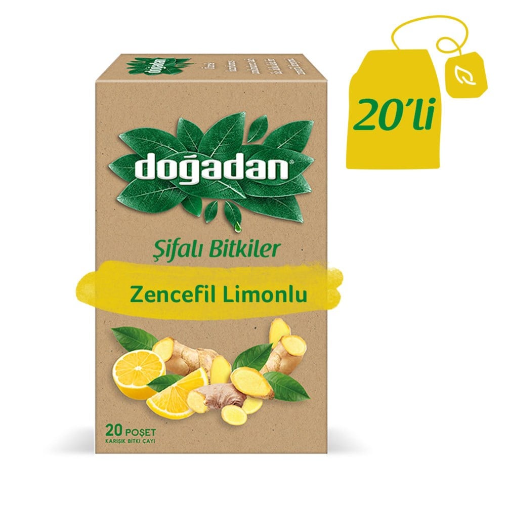 DOĞADAN ZENCEFİL-LİMON ÇAY 20 POŞET