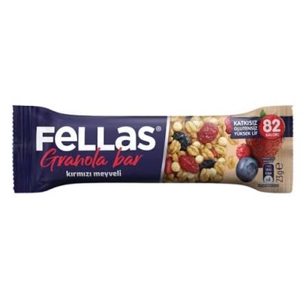 FELLAS GRANOLA BAR KIRM.MEYV 23GR