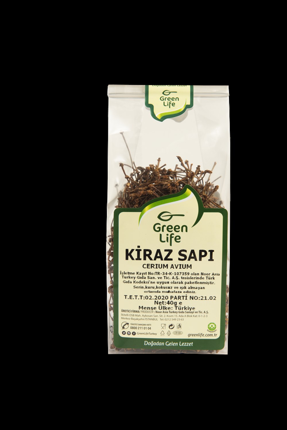 GREEN LİFE KİRAZ SAPI 40G