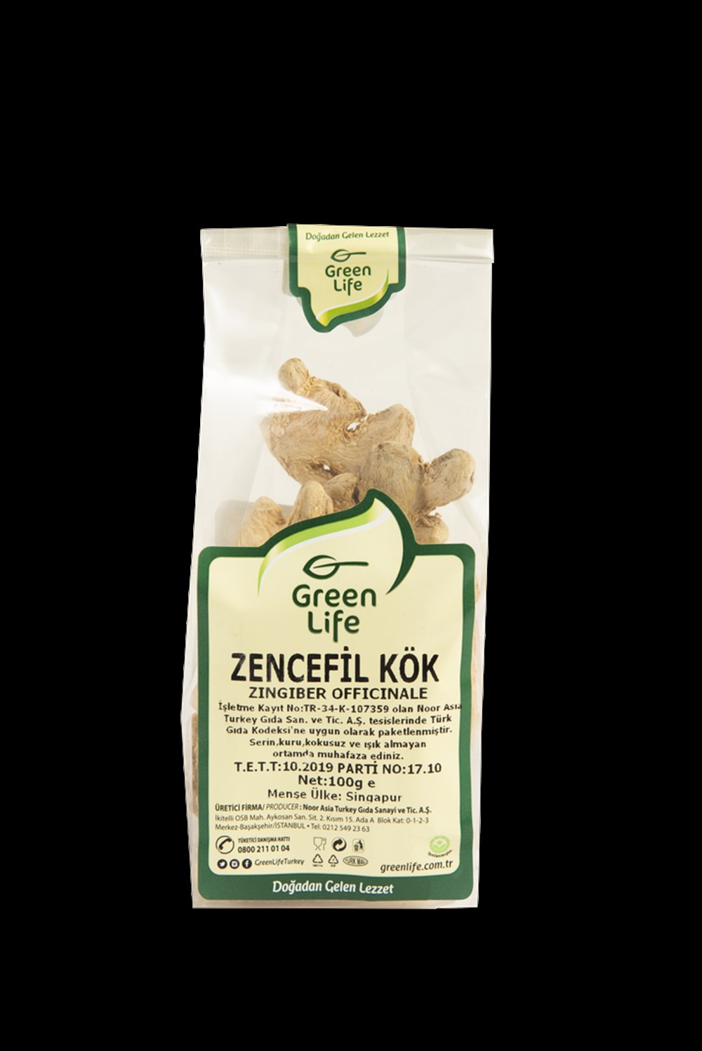 GREEN LİFE ZENCEFİL KÖK 150GR
