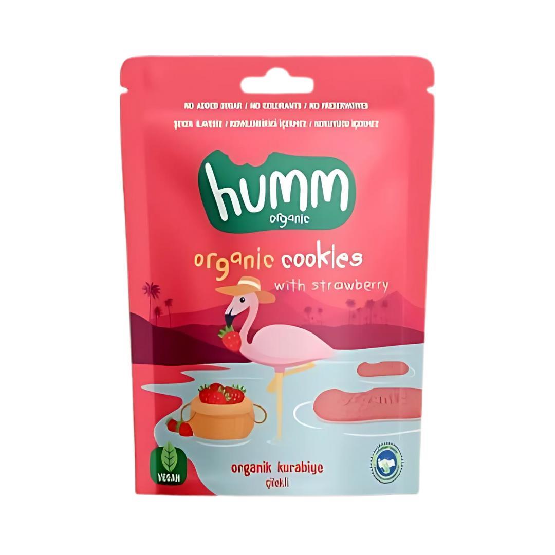 HUMM ORG.ÇİLEKLİ KURABİYE 55GR