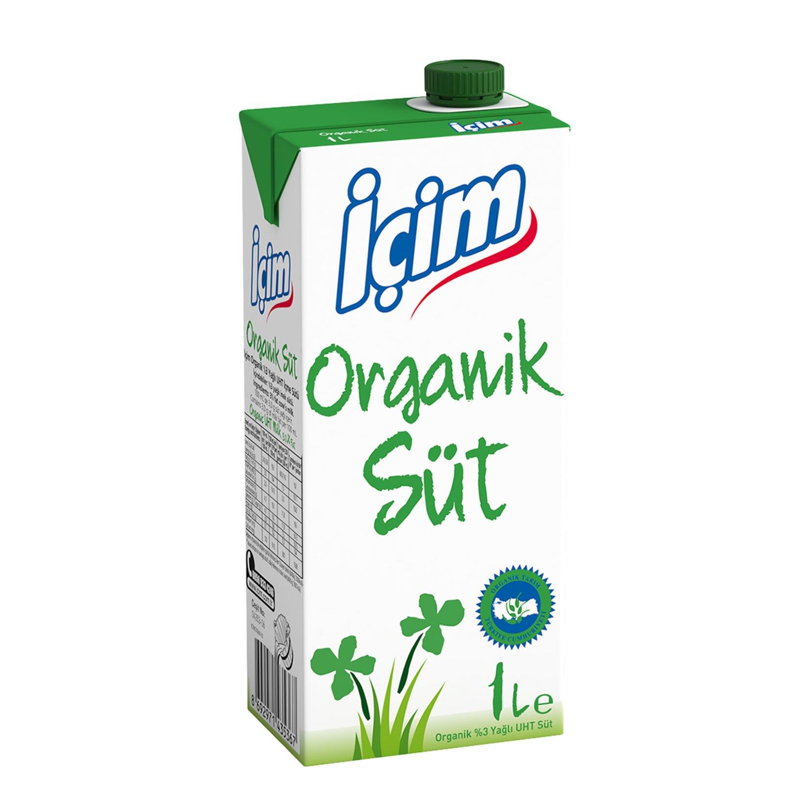 İÇİM ORGANİK SÜT 1 LT