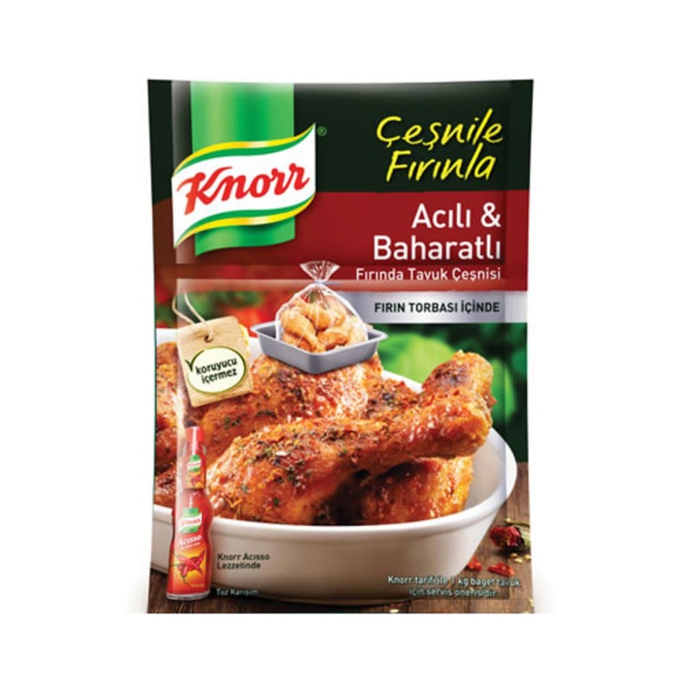 KNORR FIRIN.TAVUK ÇEŞ.ACI BAHARAT 34GR