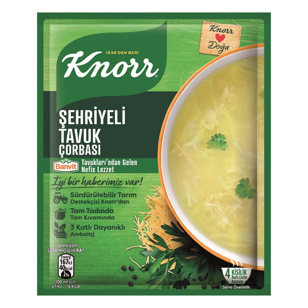 KNORR H.ÇORBA ŞEHRİYELİ TAVUK 51GR
