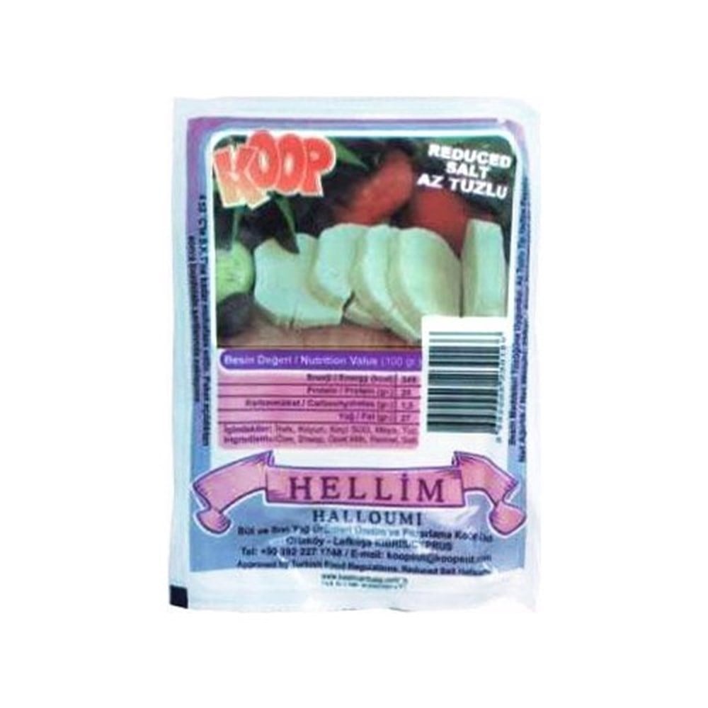KOOP HELLİM PEYNİR AZ TUZLU 250GR