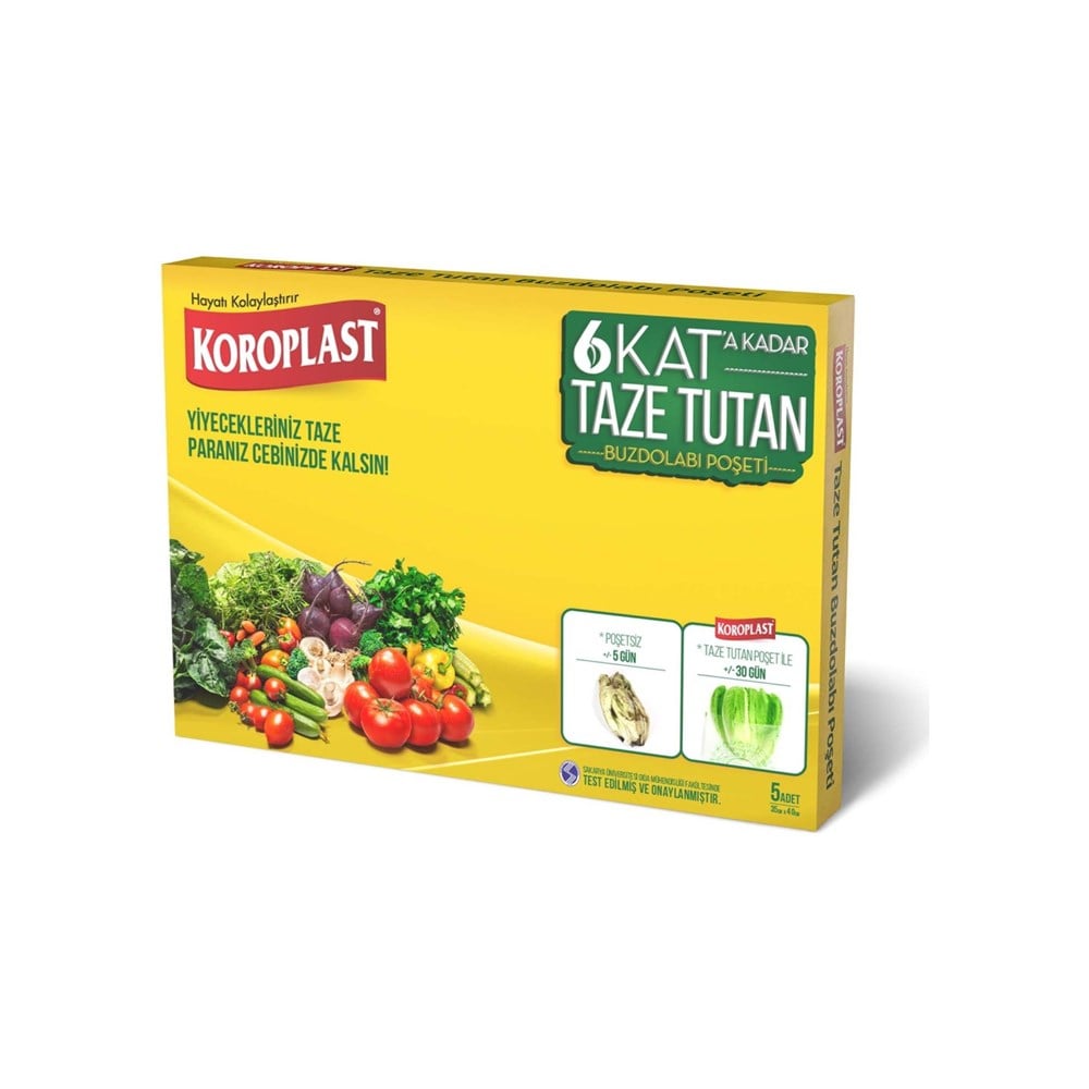 KOROPLAST TAZE TUTAN POŞET 5 Lİ