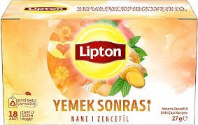 LİPTON YEMEK SONRASI NANE ZENCEF.18Lİ